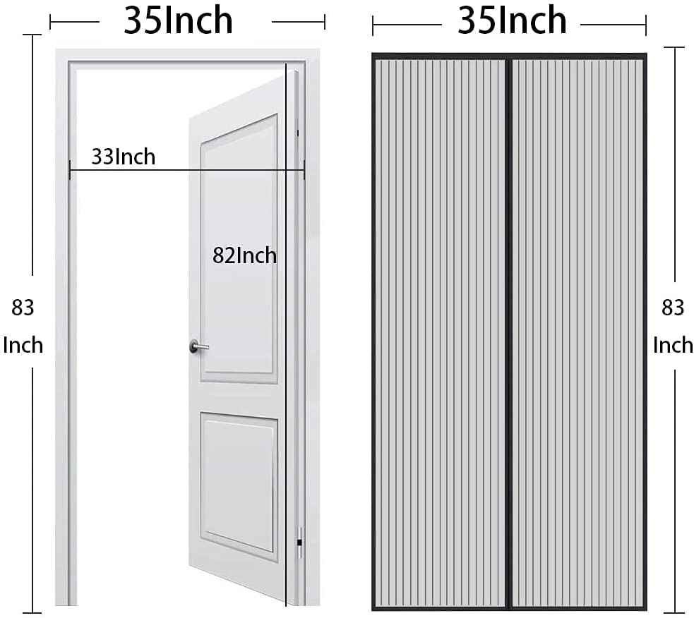 How To Measure Magnetic Screen Door(Regular Size)