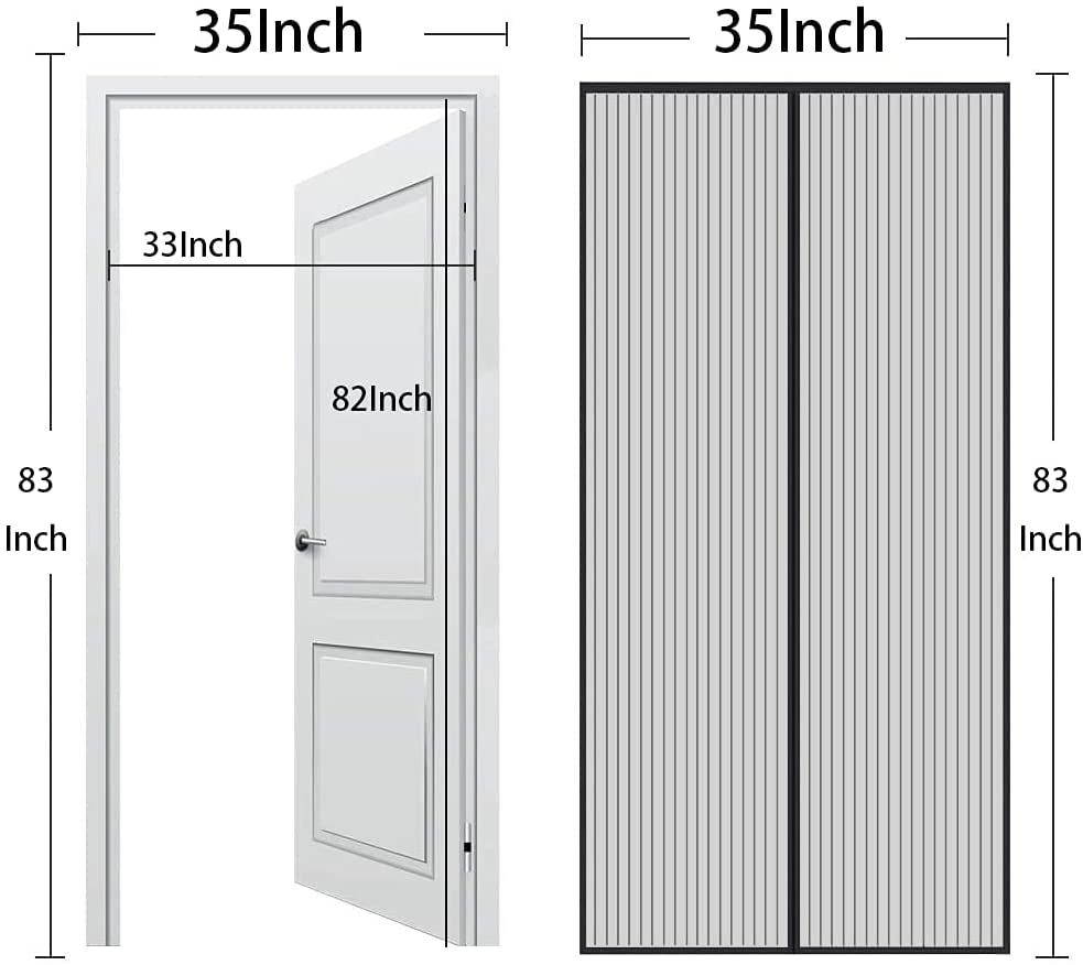 How To Measure Magnetic Screen Door（Regular Size）