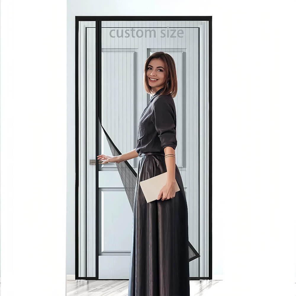 Custom Magnetic Screen Door Left Side Opening