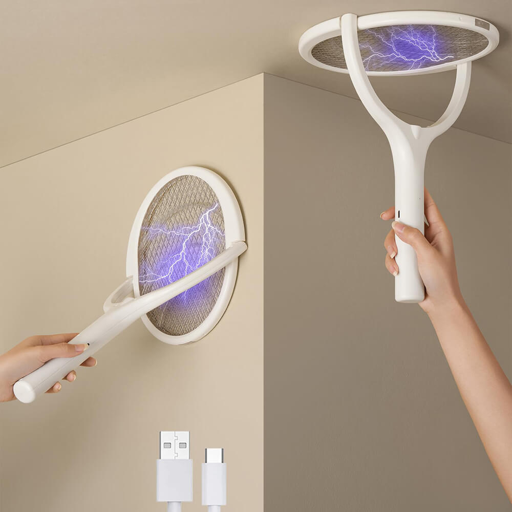 Electric Fly Swatter Bug Zapper Racket Hand Held Fly Zapper Bat LYGFZF