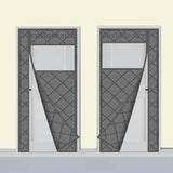 Custom Thermal Insulated Door Curtain Side Opening