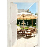 Custom Size Black Magnetic Screen Door with Side Opening for Single Doors