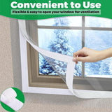 Transparent Window Insulation Film Kit Custom Size