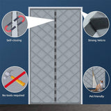 Custom Thermal Insulated Door Curtain Side Opening