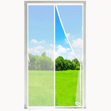 Magnetic Screen Door White LYGFZF