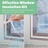 Transparent Window Insulation Film Kit Custom Size