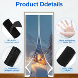 Transparent Thermal Insulated Door Curtain Custom Size