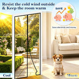 Transparent Thermal Insulated Door Curtain Custom Size