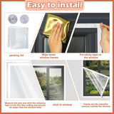 Transparent Window Insulation Film Kit Custom Size