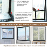 Transparent Window Insulation Film Kit Custom Size