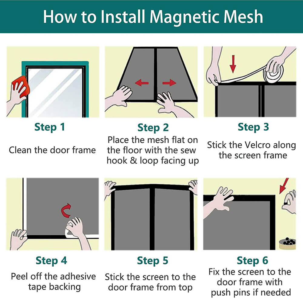 Magnetic Door Curtain