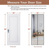 Magnetic Screen Door Fits Doors up to 36" x 96"